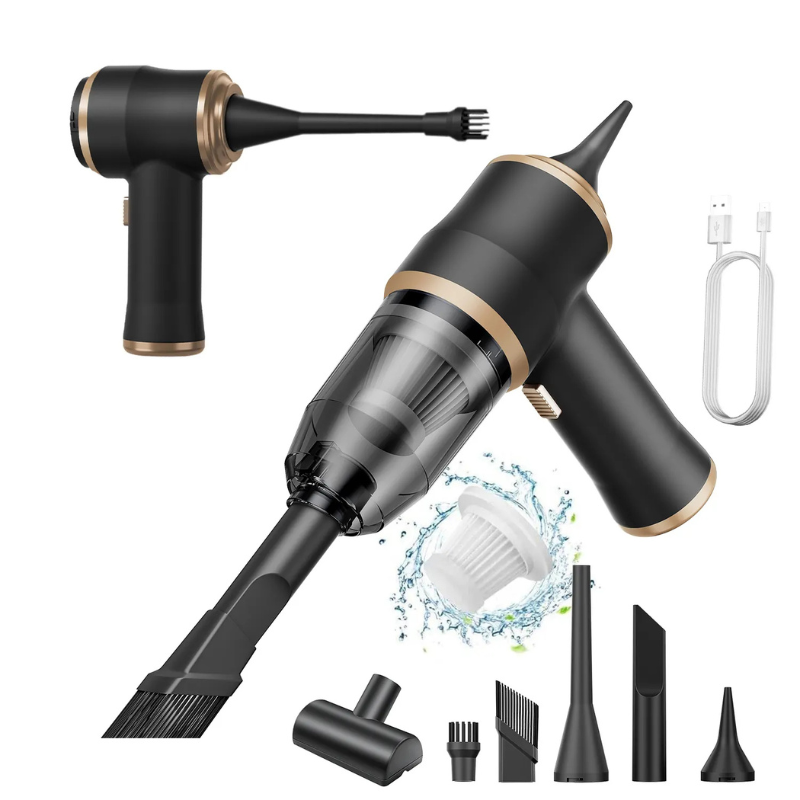 TurboMax akkus 2 az 1-ben kézi porszívó, szív és fúj